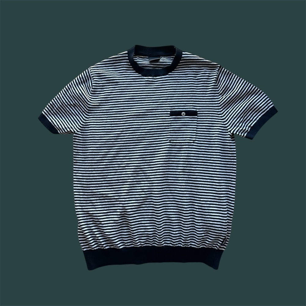 Bugatti Navy Striped Men's Shirt